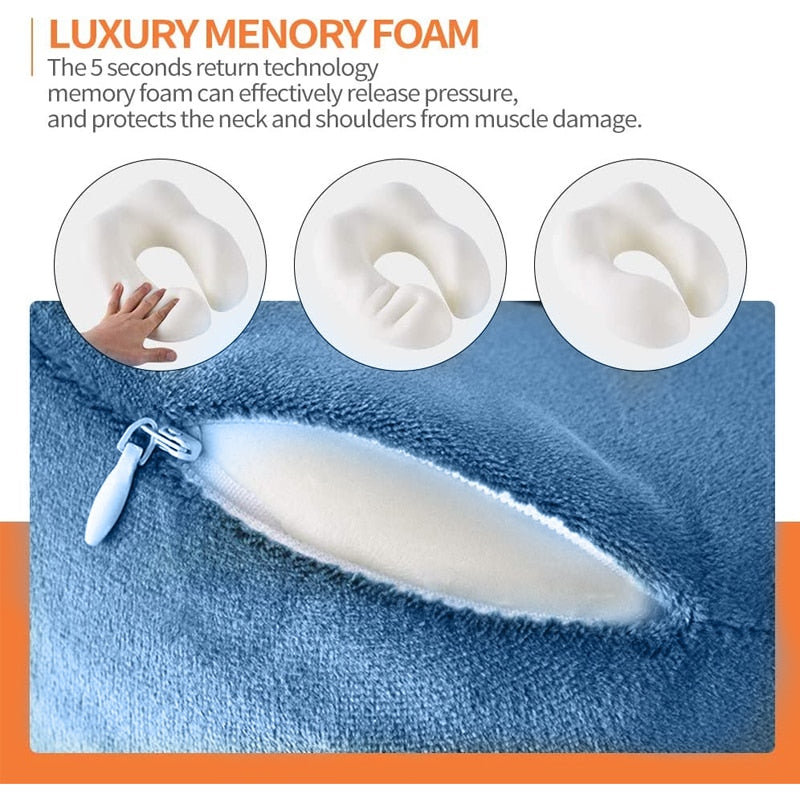 U Shaped Memory Foam Neck Pillows Survivalist Essentials Survivalist Essentials