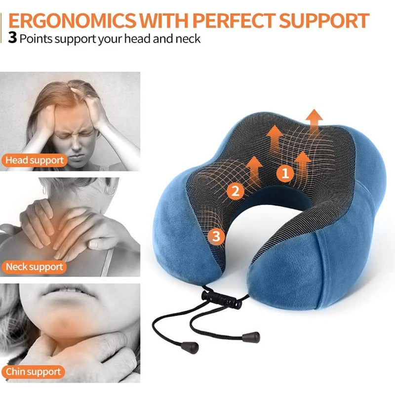 U Shaped Memory Foam Neck Pillows Survivalist Essentials Survivalist Essentials