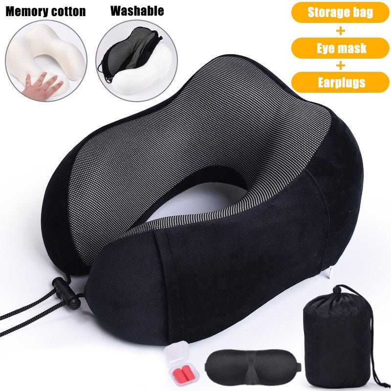 U Shaped Memory Foam Neck Pillows Survivalist Essentials Survivalist Essentials